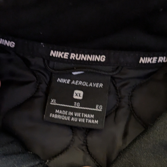 Nike AeroLayer Men's Running Jacket XL Black Jacket Sweatshirt Full Zip - Picture 4 of 6